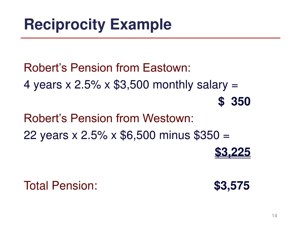 reciprocity example 1