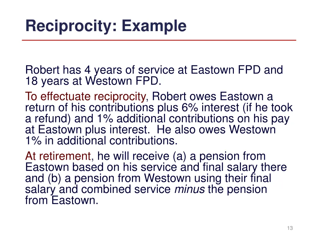 reciprocity example