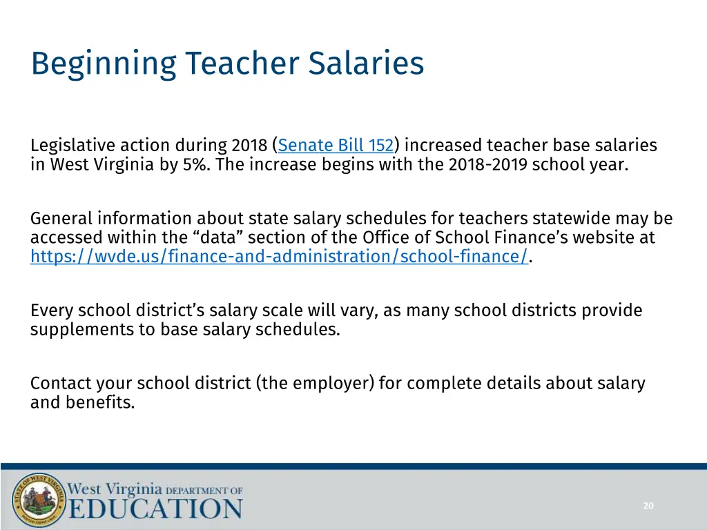 beginning teacher salaries