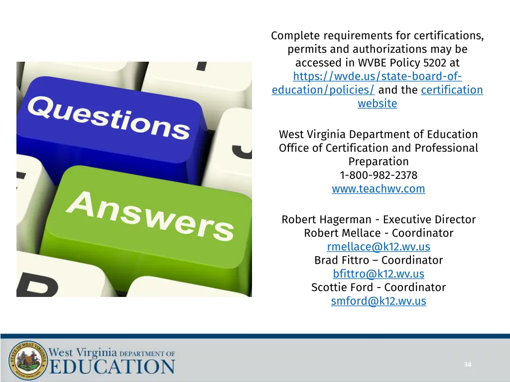 complete requirements for certifications permits