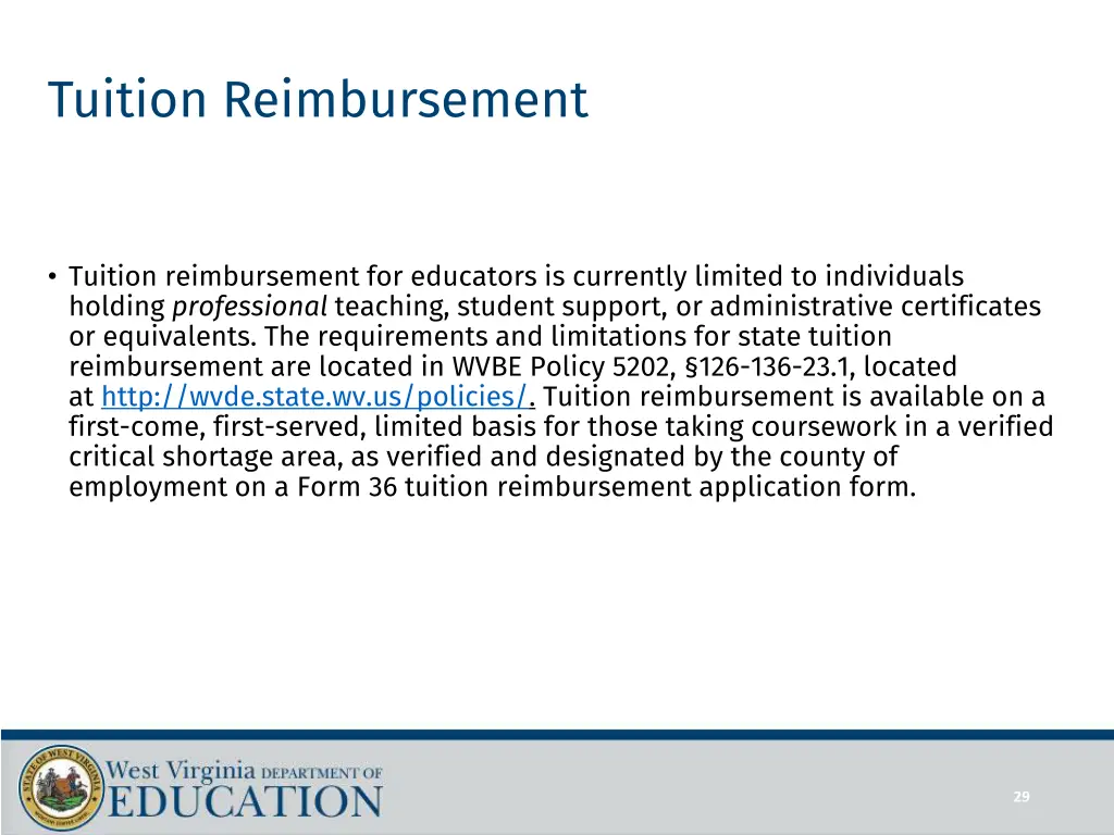 tuition reimbursement