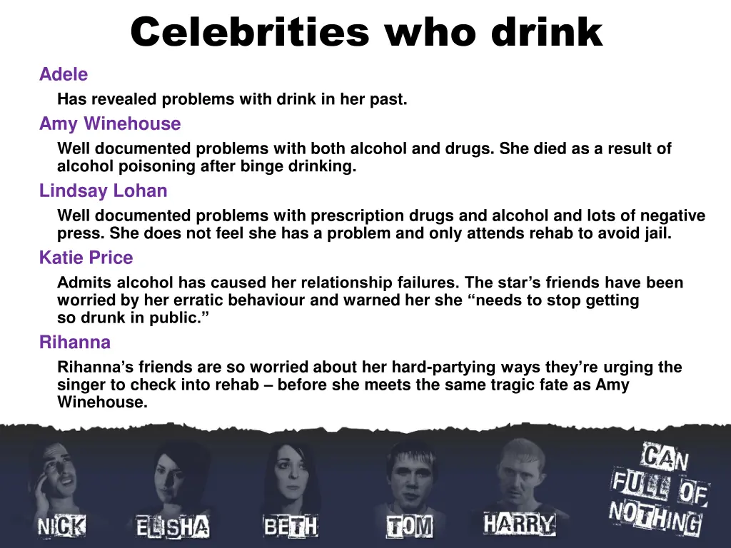 celebrities who drink 1