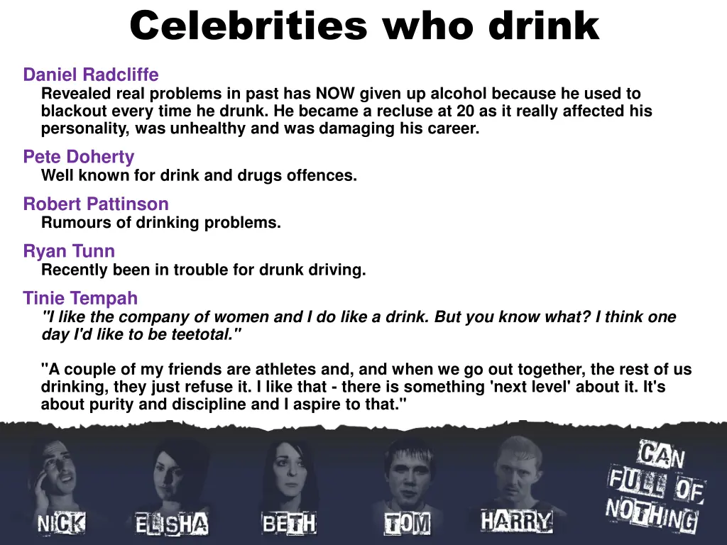 celebrities who drink 2