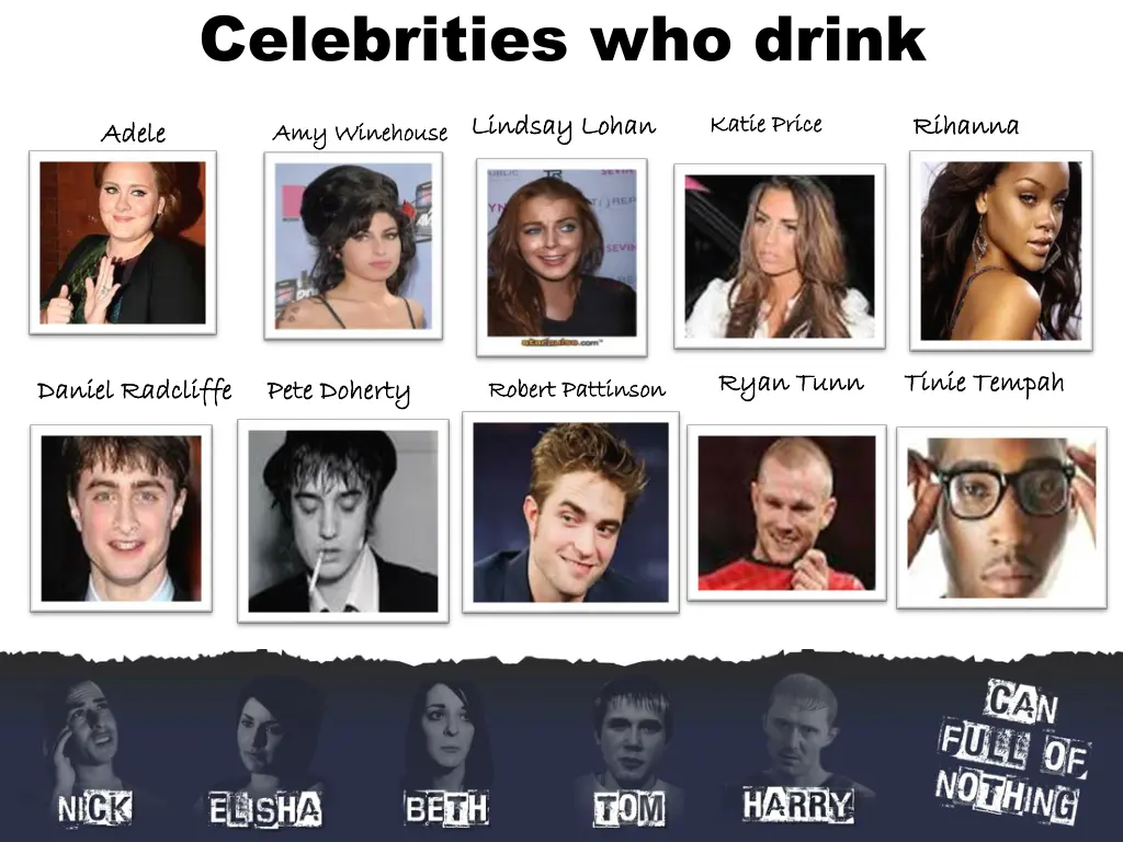 celebrities who drink