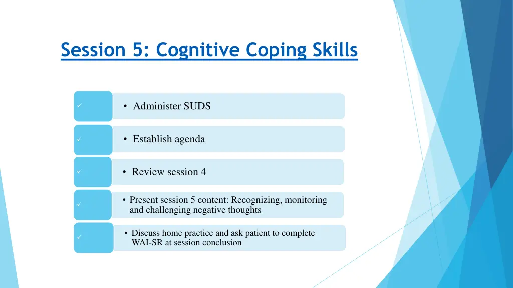 session 5 cognitive coping skills