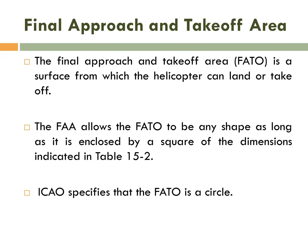 final approach and takeoff area