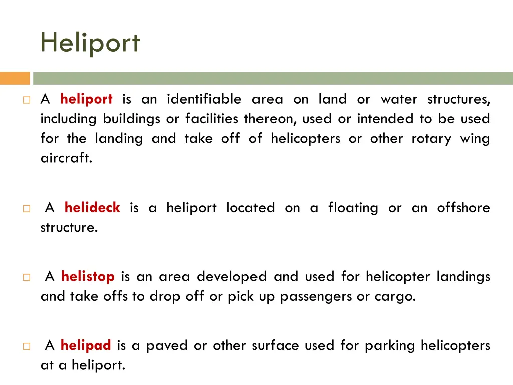 heliport