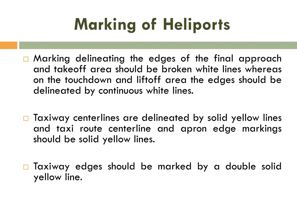 marking of heliports 1