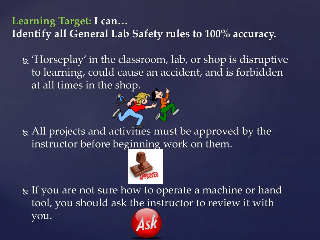 learning target i can identify all general 6