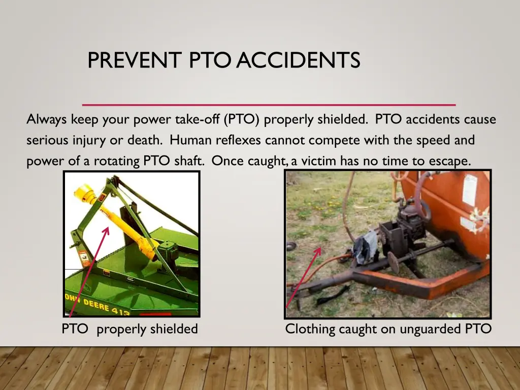 prevent pto accidents