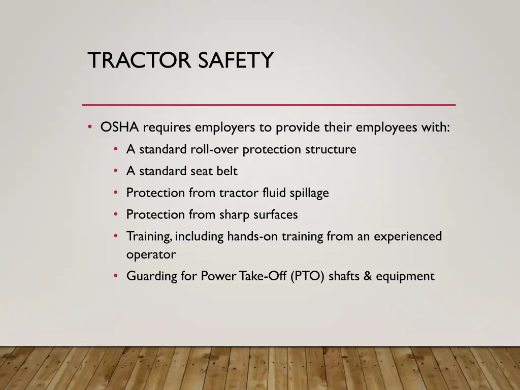 tractor safety