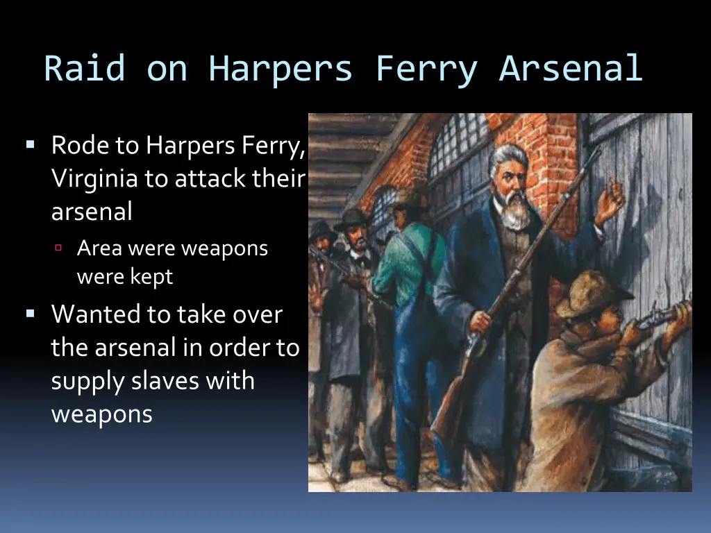 raid on harpers ferry arsenal