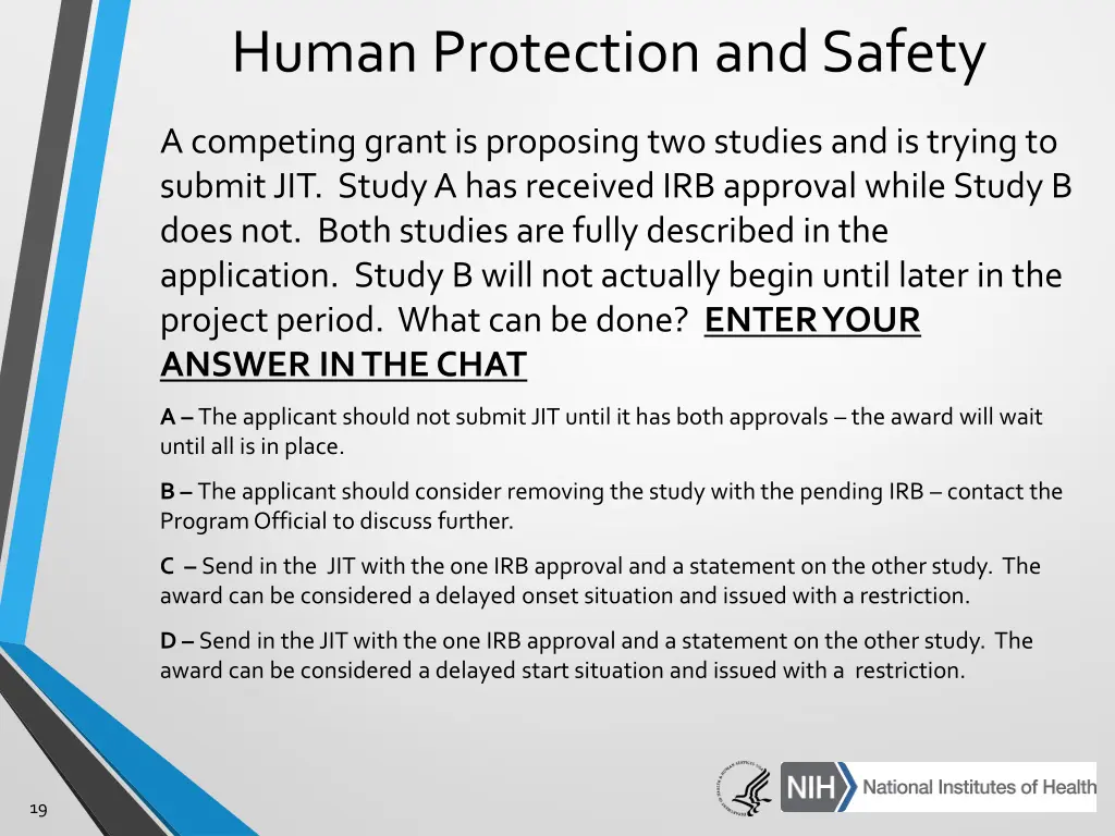 human protection and safety