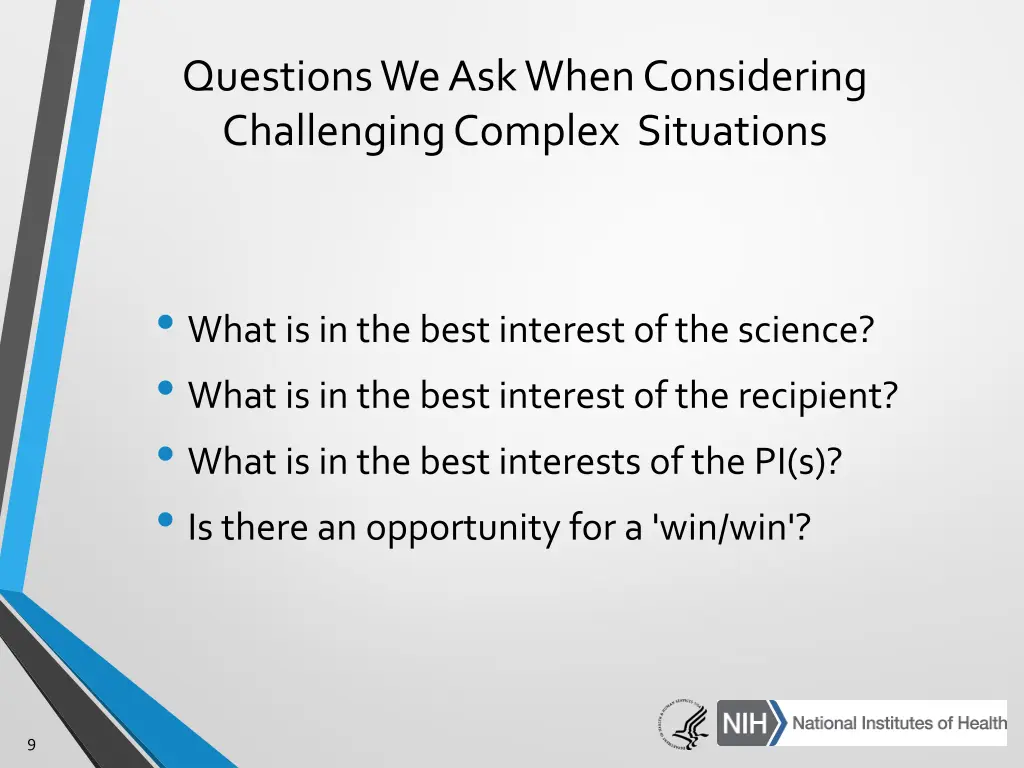 questions we ask when considering challenging