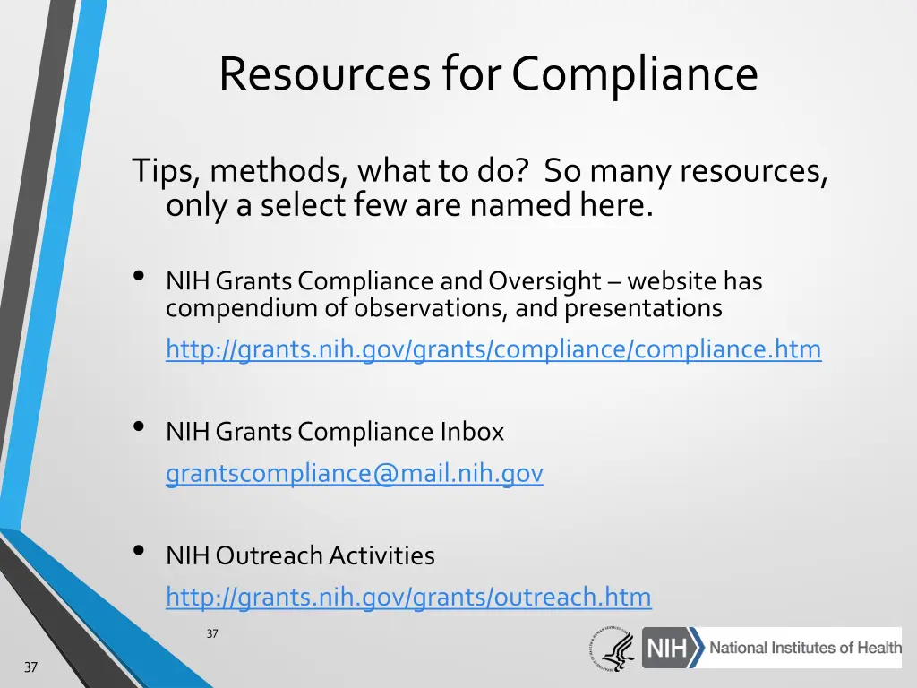 resources for compliance