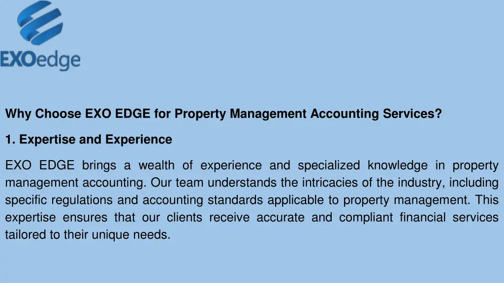 why choose exo edge for property management