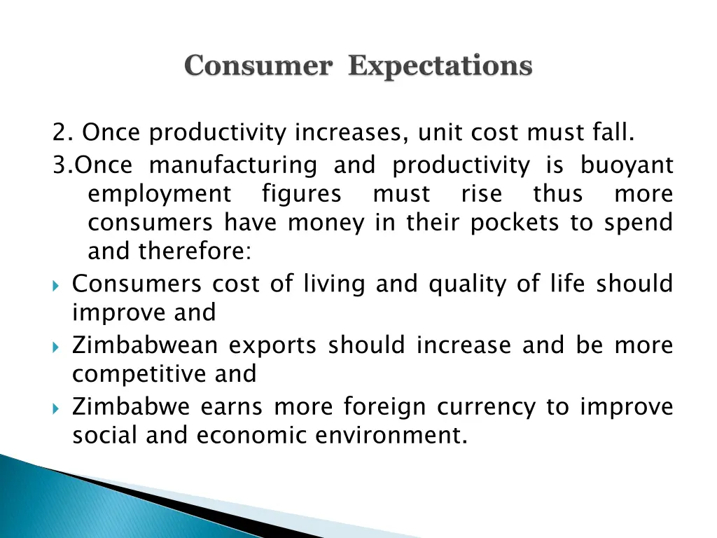 2 once productivity increases unit cost must fall