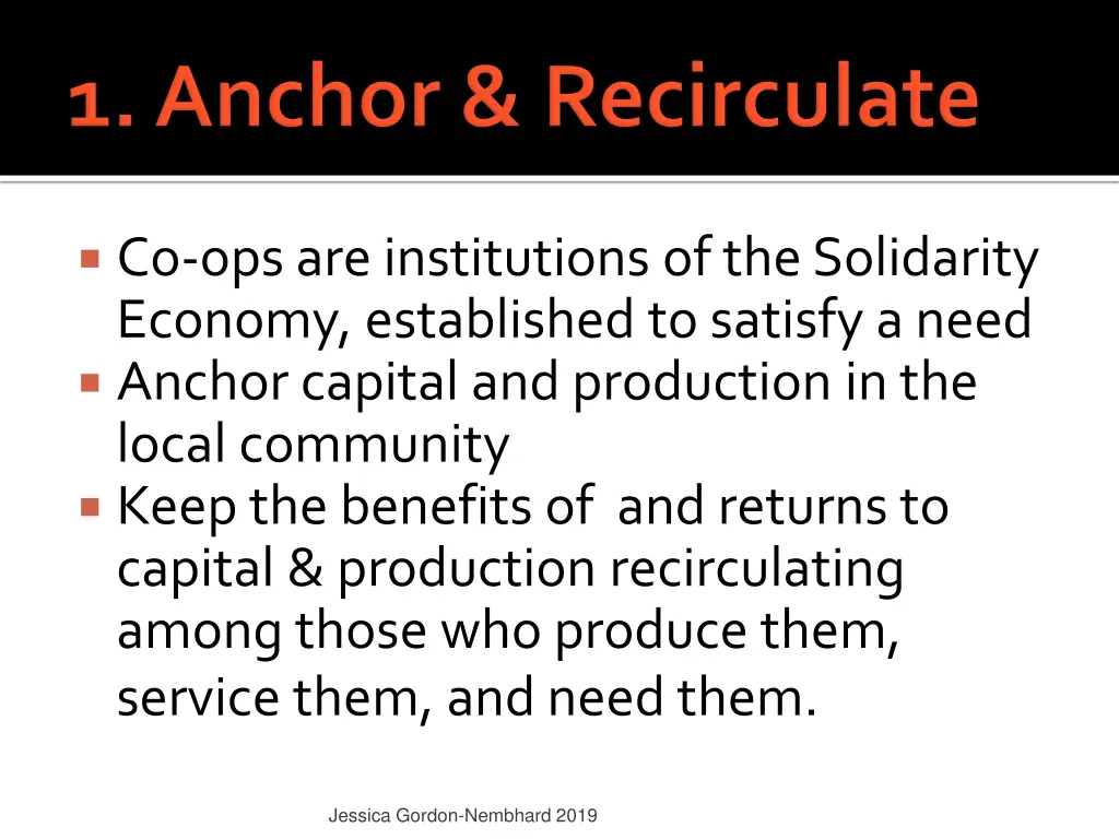 co ops are institutions of the solidarity economy