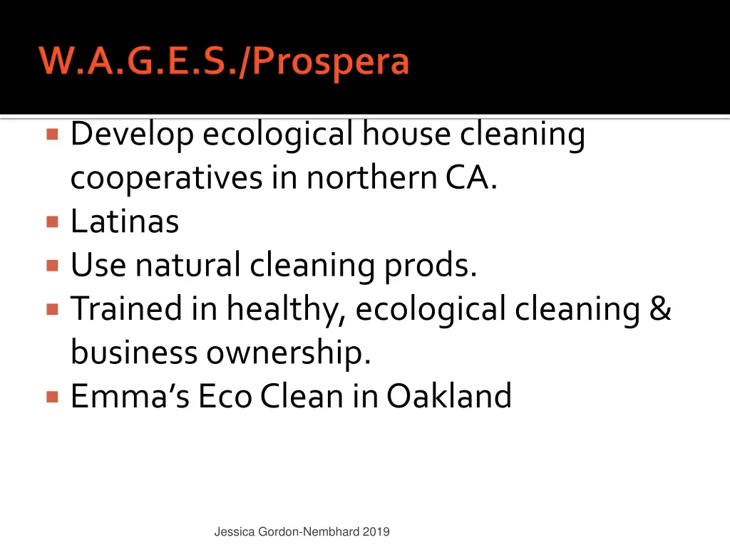 develop ecological house cleaning cooperatives