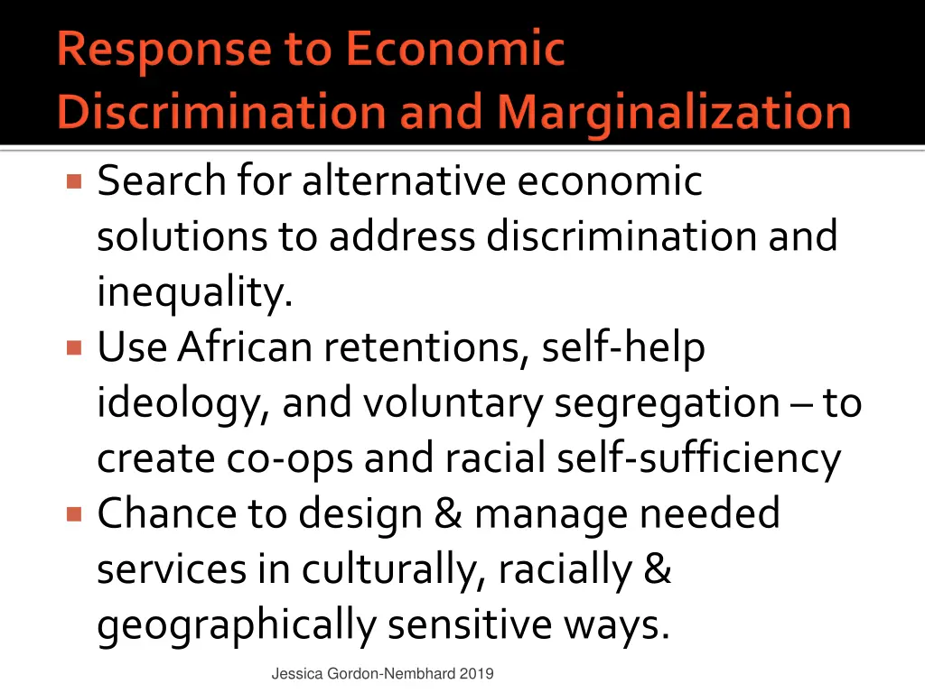 search for alternative economic solutions