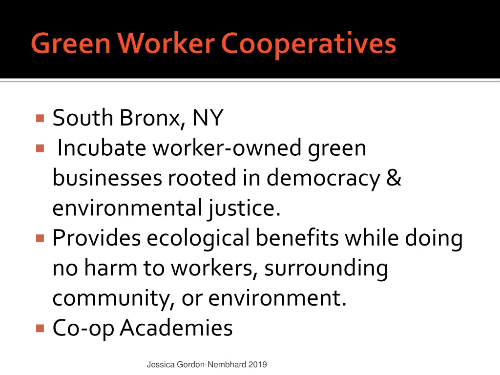 south bronx ny incubate worker owned green