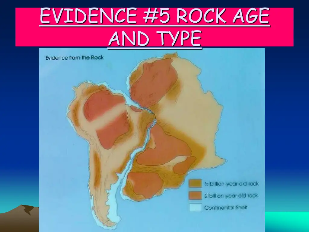 evidence 5 rock age and type