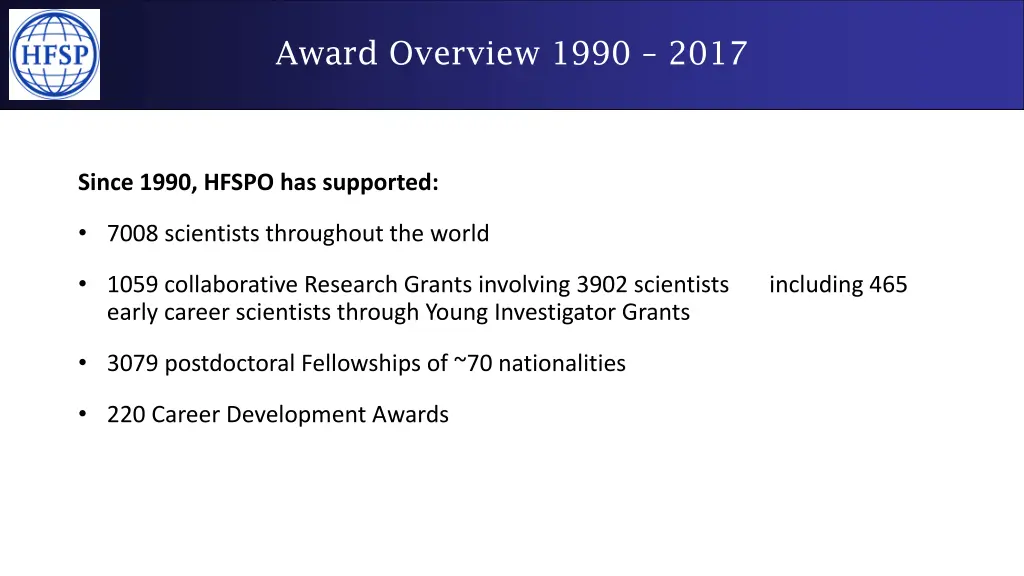 award overview 1990 2017 1