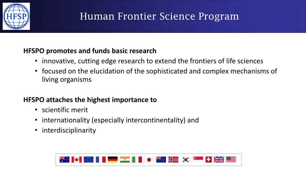 human frontier science program 2