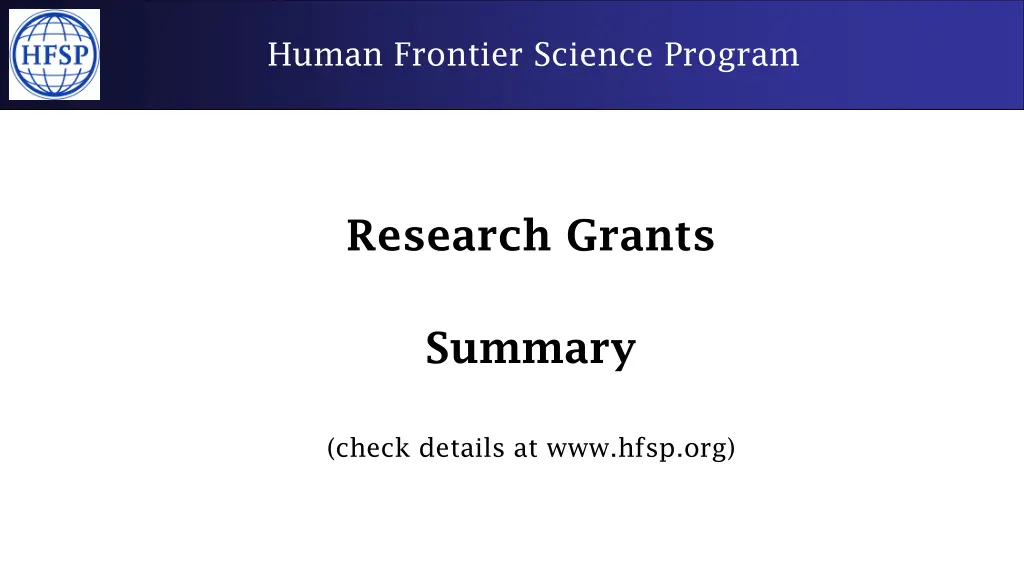 human frontier science program 5