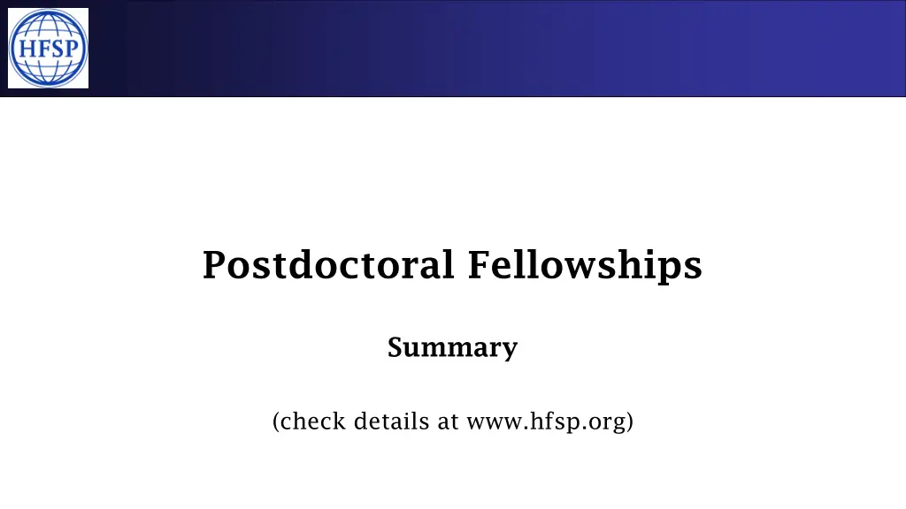 postdoctoral fellowships