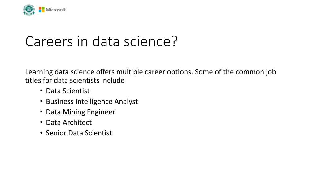 careers in data science