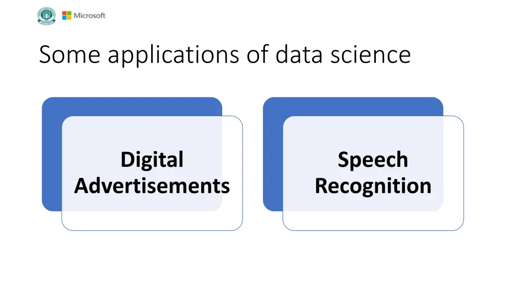 some applications of data science