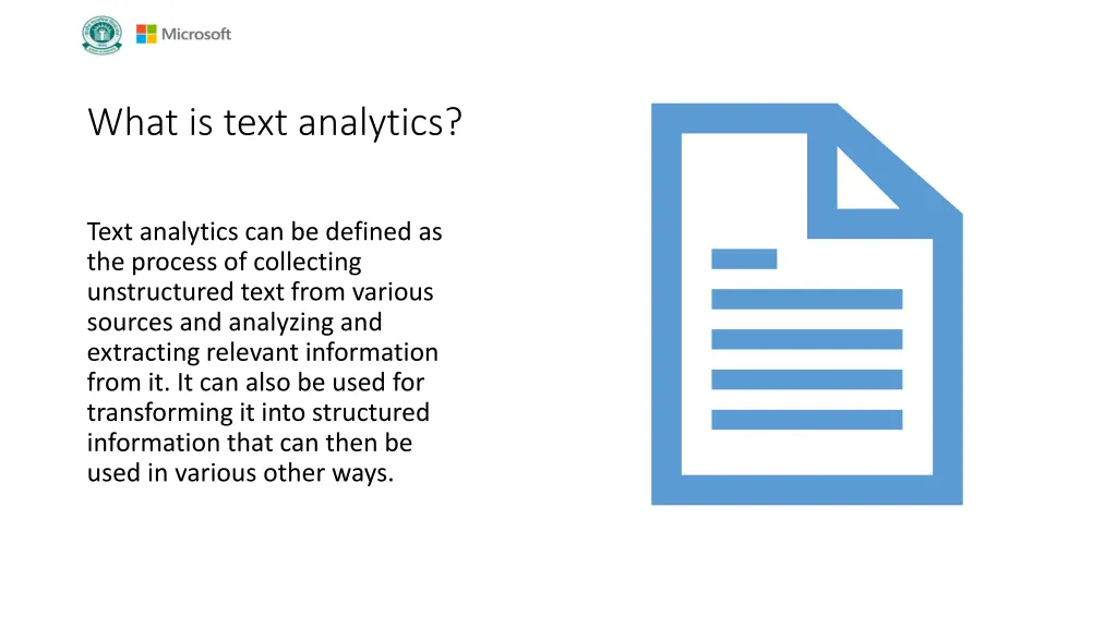 what is text analytics