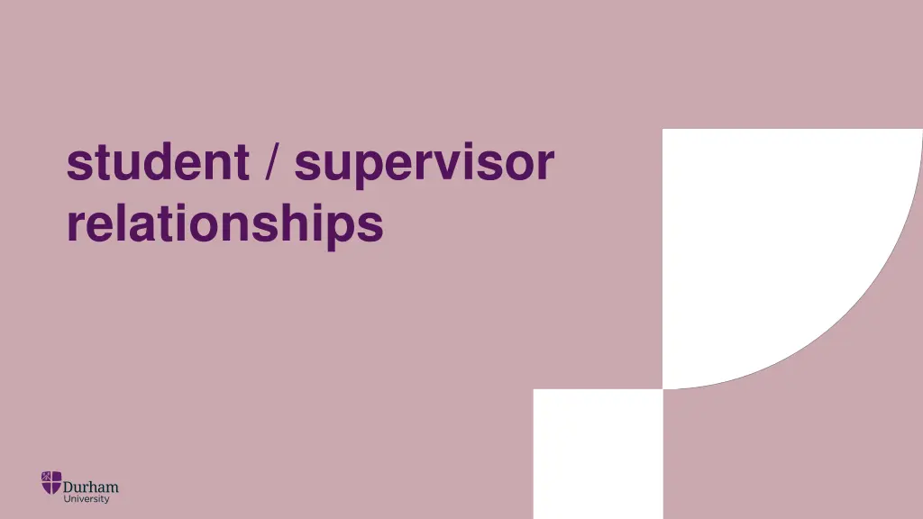 student supervisor relationships