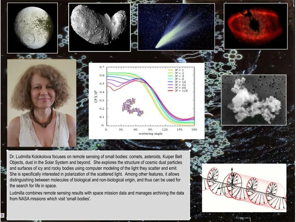 dr ludmilla kolokolova focuses on remote sensing