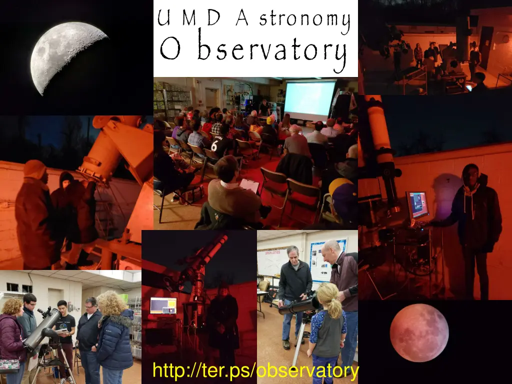 u m d a stronomy o bservatory