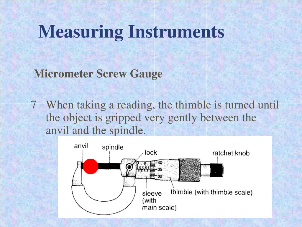 measuring instruments 18