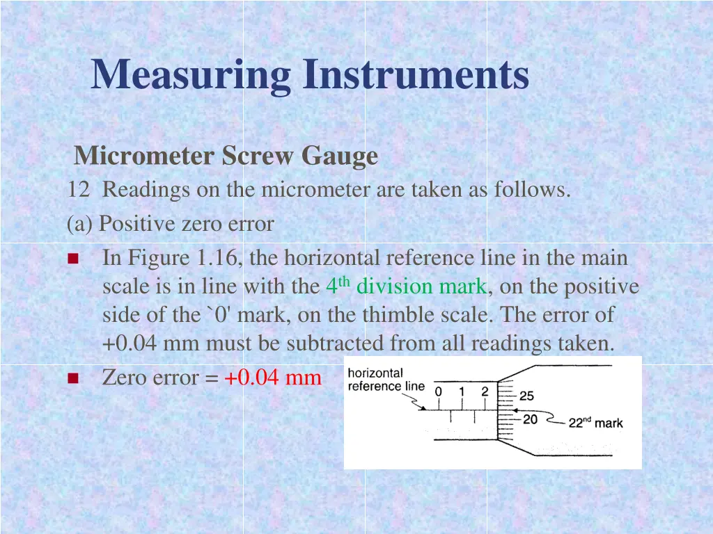 measuring instruments 25