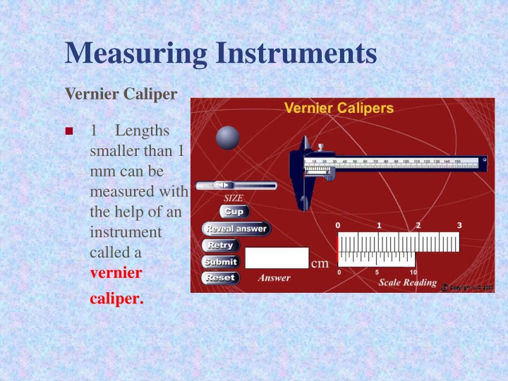 measuring instruments