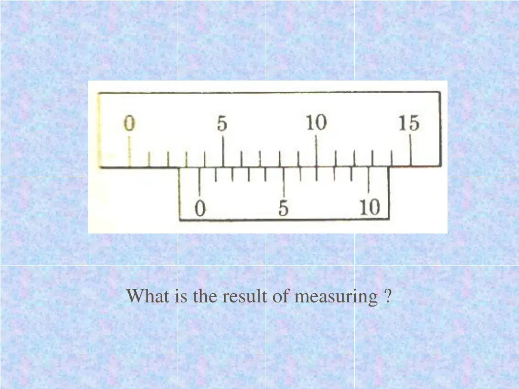 what is the result of measuring 1