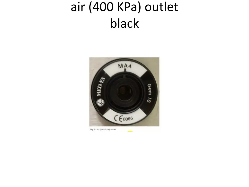 air 400 kpa outlet black