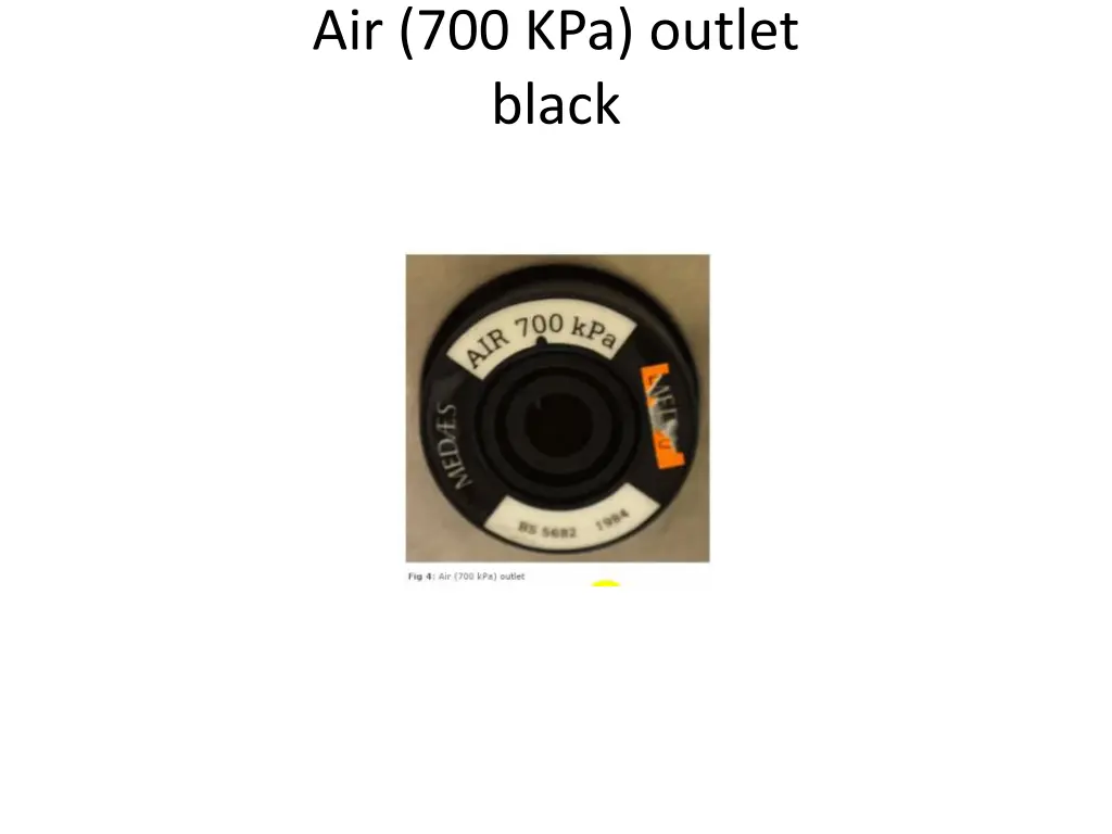 air 700 kpa outlet black