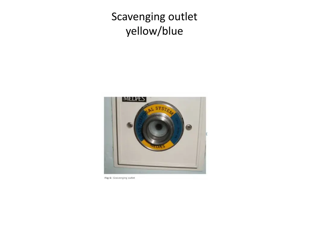 scavenging outlet yellow blue