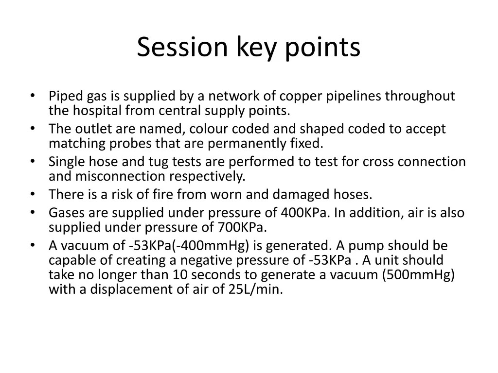 session key points