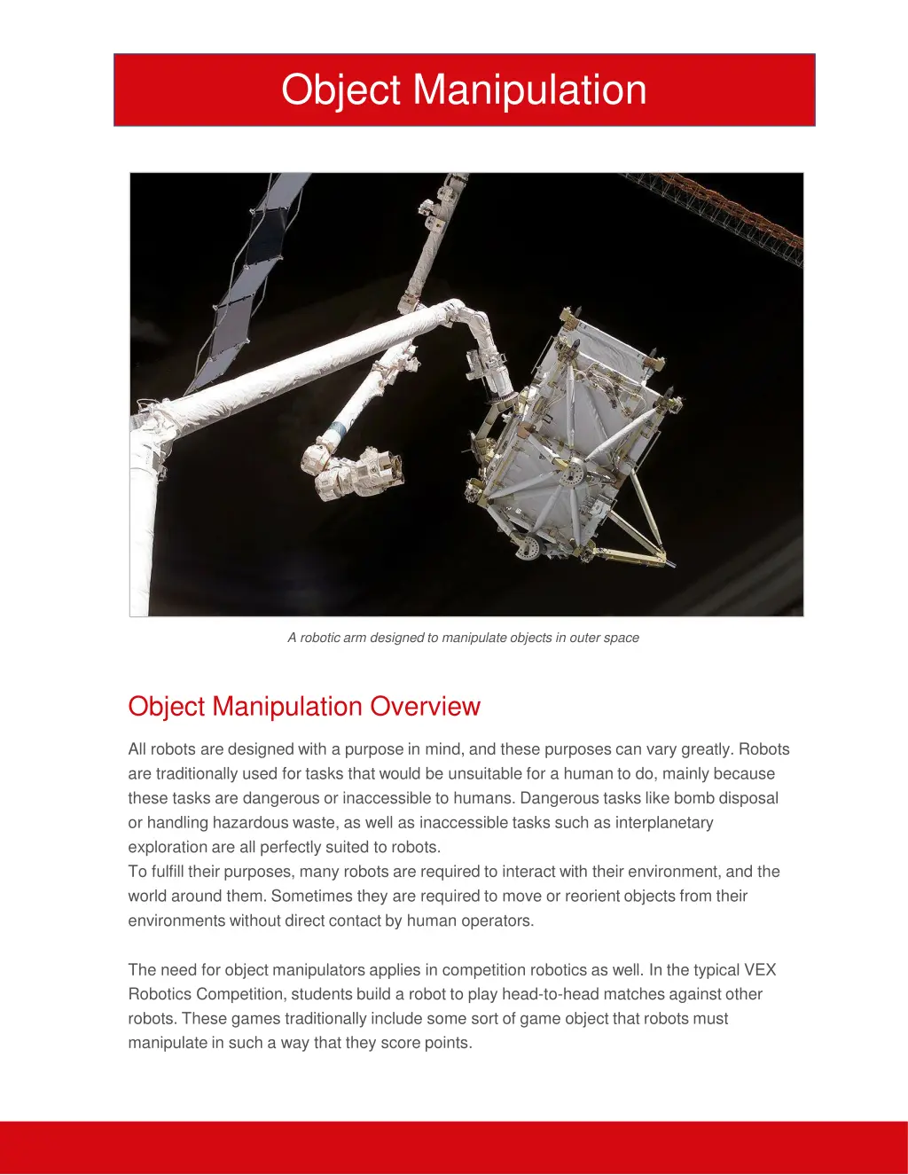 object manipulation