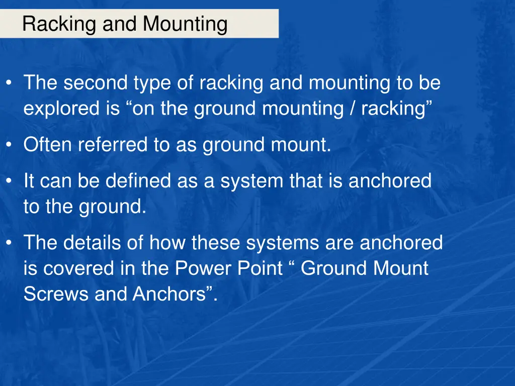 racking and mounting 3