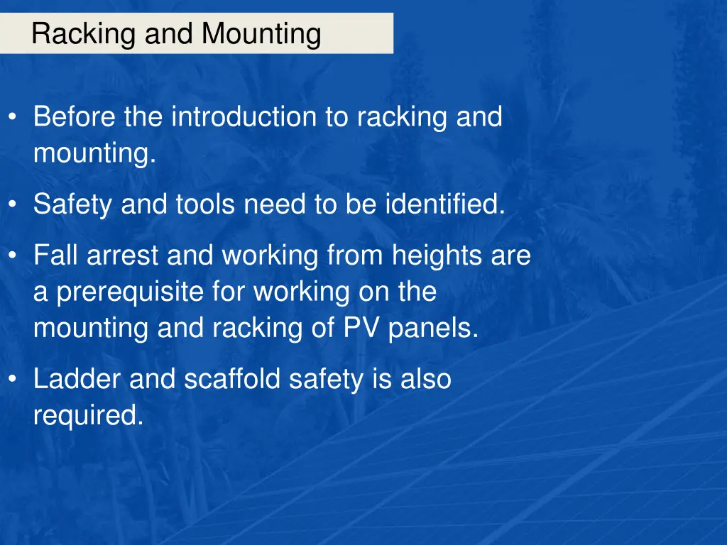 racking and mounting 5