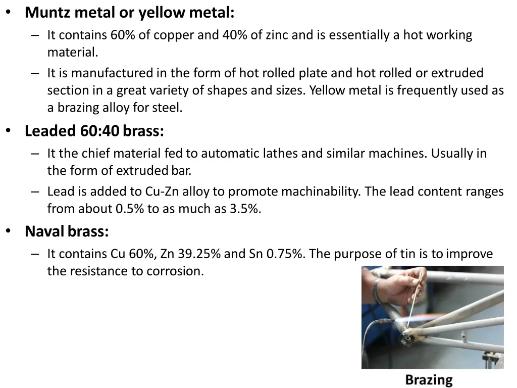 muntz metal or yellowmetal it contains