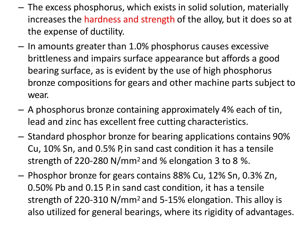 the excess phosphorus which exists in solid