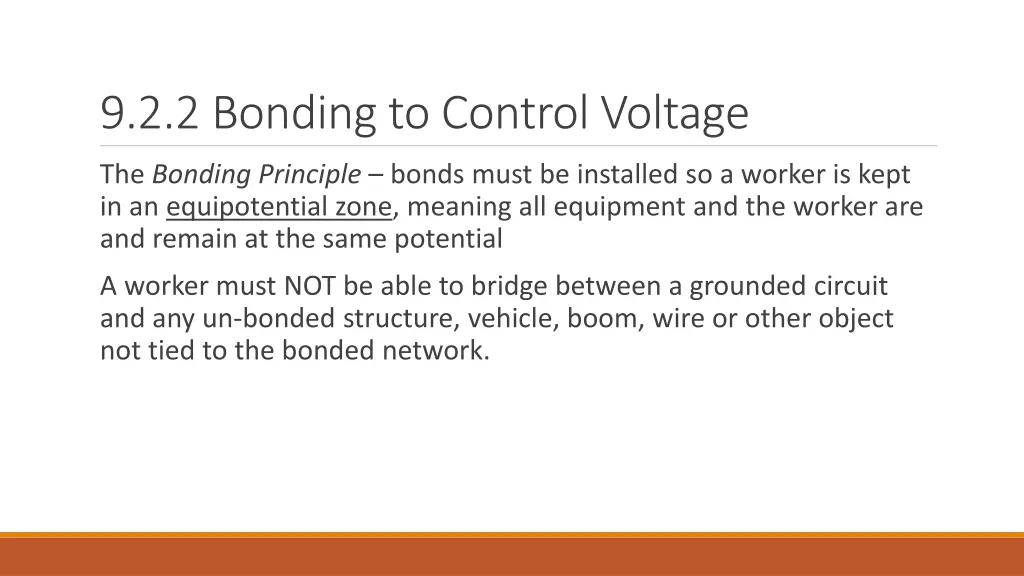 9 2 2 bonding to control voltage